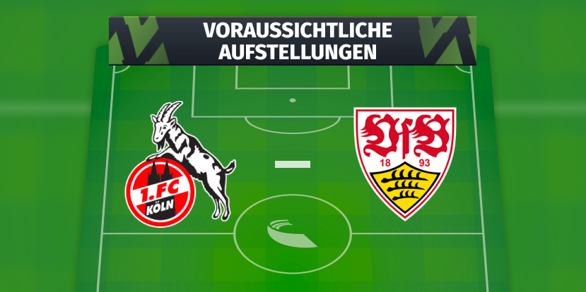 1. FC Köln – VfB Stuttgart: Die voraussichtlichen Aufstellungen